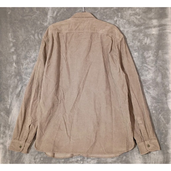 Vtg‎ J Crew Every Stitch Considered Brown Corduroy Button Up Men's Shirt  Sz XXL - Picture 7 of 7